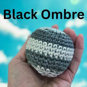 Handmade Crochet Hacky Sack – Cotton Fidget Toy, Juggling Ball – Colorful Yarn Ball (2-2.5 inches) image 6