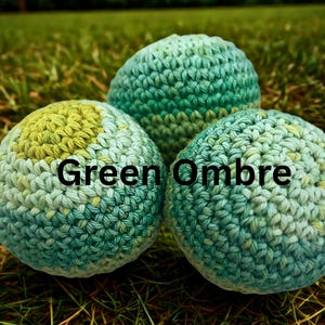 Handmade Crochet Hacky Sack – Cotton Fidget Toy, Juggling Ball – Colorful Yarn Ball (2-2.5 inches) image 4