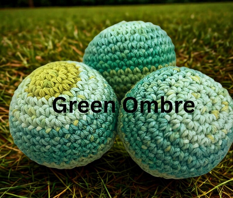 Handmade Crochet Hacky Sack – Cotton Fidget Toy, Juggling Ball – Colorful Yarn Ball (2-2.5 inches) image 4