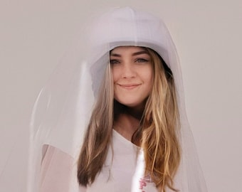 BRIDAL motorcycle helmet cover, wedding gift for couple