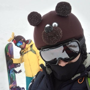 Teddy Bear Ski Helmet Cover Snowboard Gift Couvre Casque Ski Bike Helmet Cover Gift for Him Gift for Biker Gift for New Boyfriend Etsy