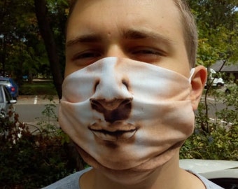 Michelangelo David Face Mask for Men, Gift for Husband, Art Face Mask