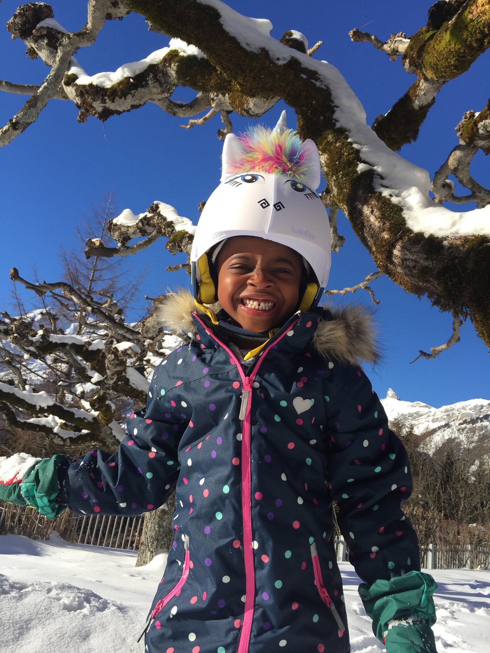unicorn ski helmet