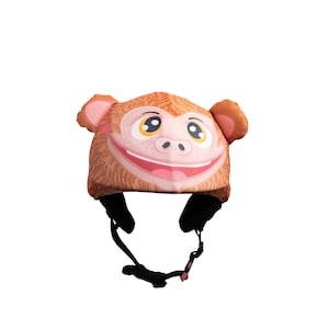 Monkey ski helmet cover, snowboard helmet cover, bike cycling helmet cover, riding helmet cover