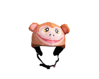 Monkey ski helmet cover, snowboard helmet cover, bike cycling helmet cover, riding helmet cover