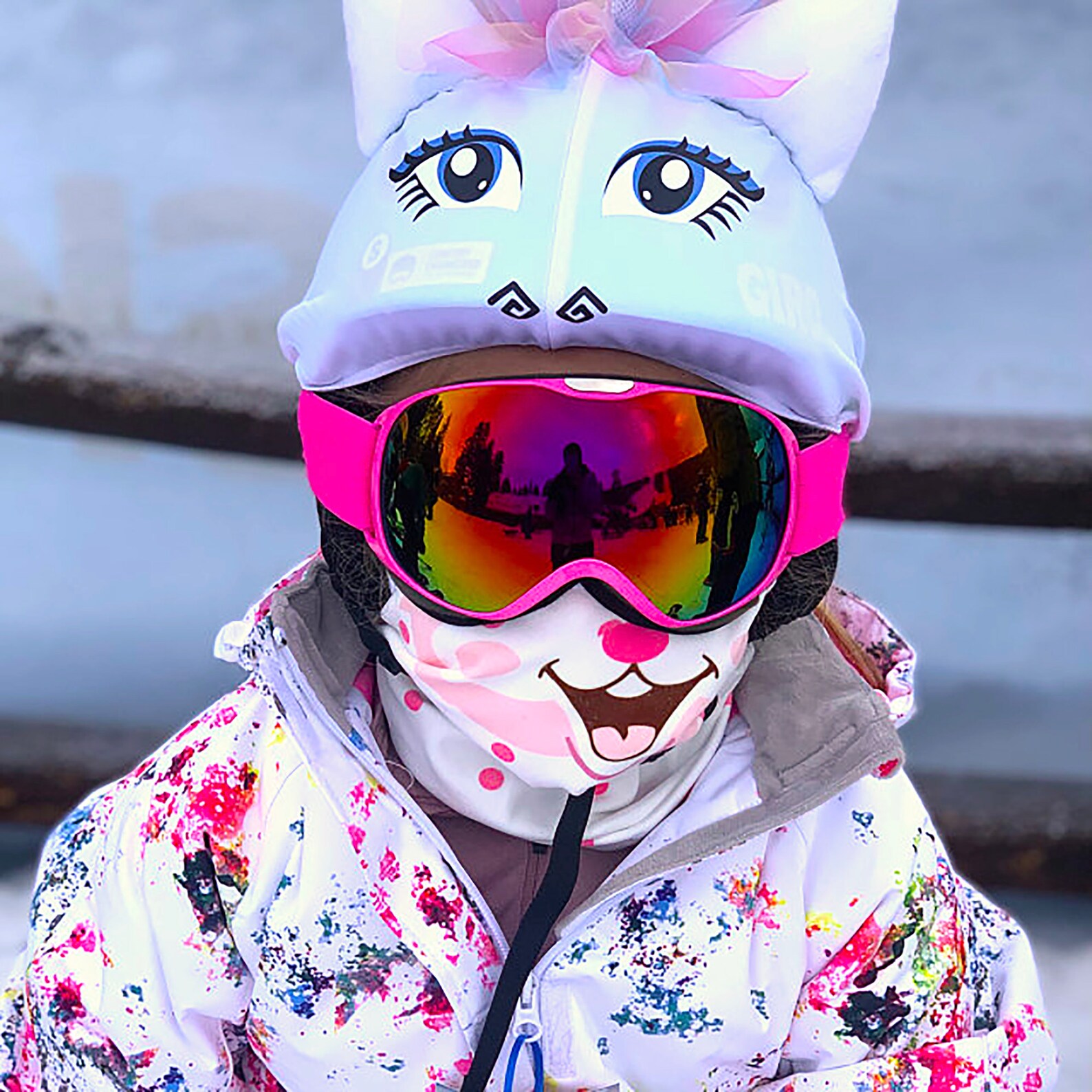 unicorn ski helmet