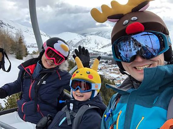 Rudolph the Reindeer Evercover copricasco sci, snowboard, bici, copricasco  skate equitazione, regalo ideale per Natale -  Italia