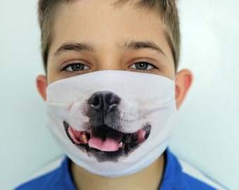 DOGGY Face Mask for Kid, funny gift for kid