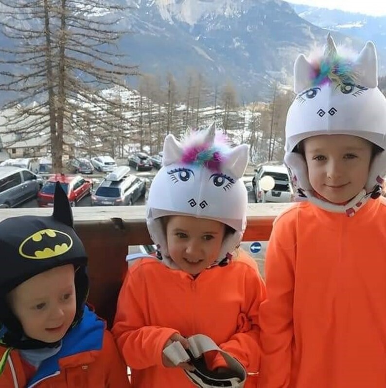 Unicorn Ski Helmet Cover, Rainbow Helmet Cover, Unicorn Christmas Gift