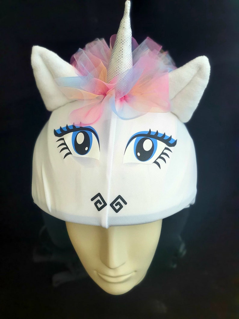 Unicorn ski helmet cover rainbow helmet cover unicorn Etsy