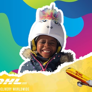 Unicorn ski helmet cover with DHL express shipping, READY to dispatch, unicorn Christmas gift for girls, gift for her, uni size, unicorn hat