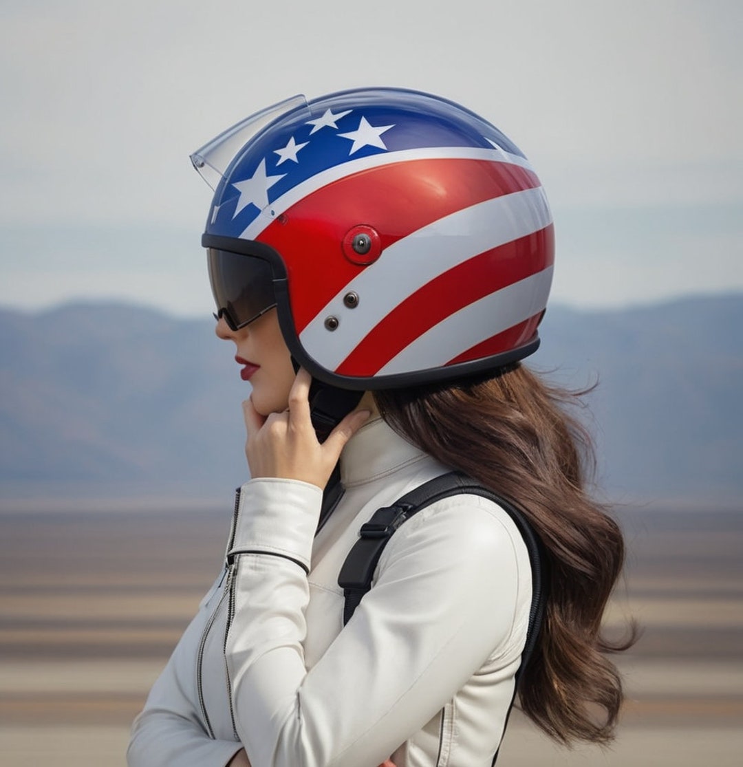 USA Motorcycle Helmet Cover, Gift for Motorcycle, US Flag Helmet Cover for  JET and Open Face Helmets - Etsy