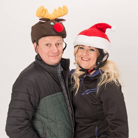Housse de casque du père noël pour moto, couvre-casque amusant, décoration de noël et nouvel an pour 2021 / Articles de fête