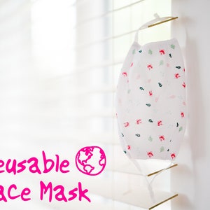 Office Face Mask with Filter Pocket and Nose Wire, Business Mask with Adjustable Ear Loop, Washable, Reusable
