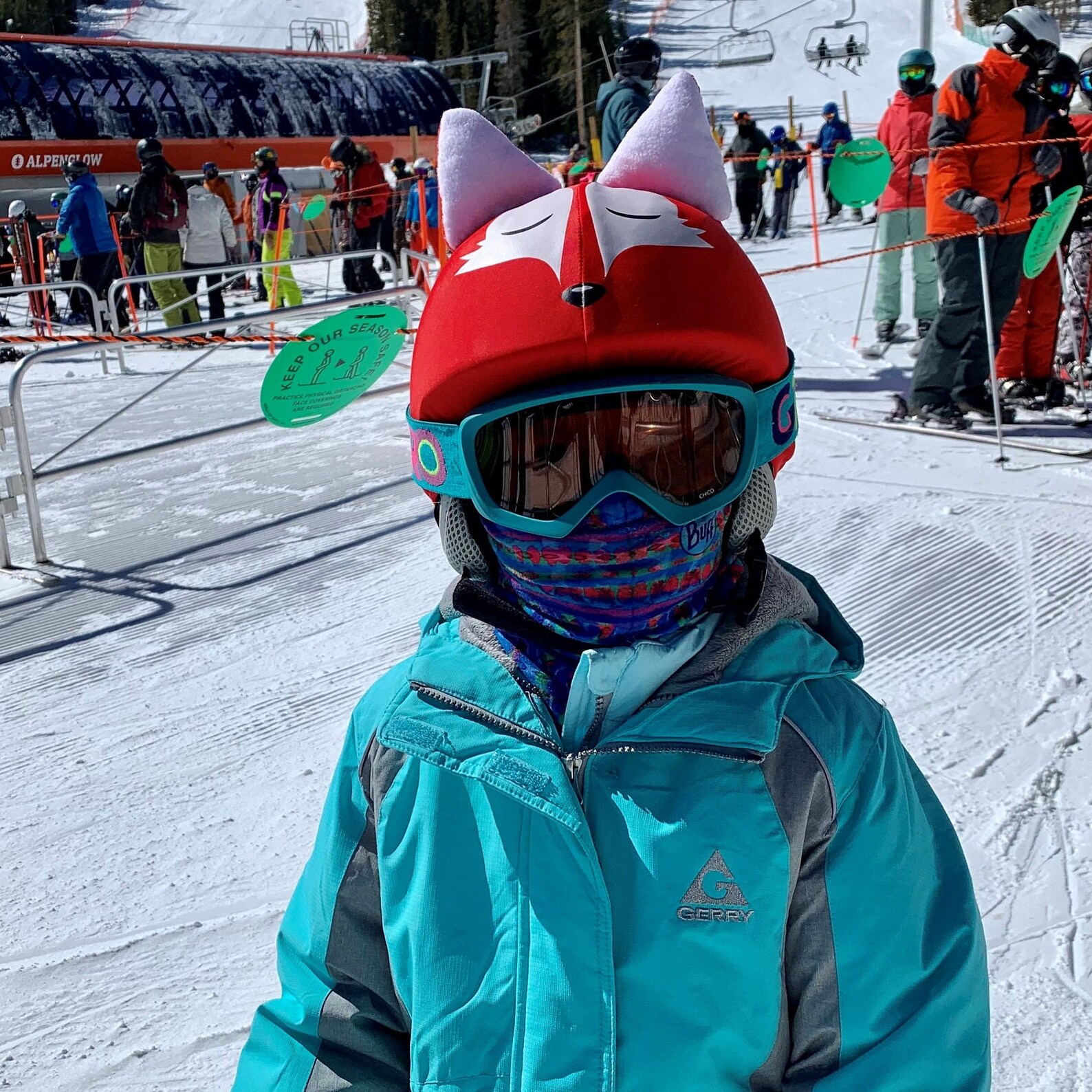 unicorn ski helmet