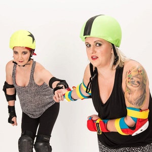 Roller Derby Helmet Cover Pack Jammer and Pivot, RollerCon helmet covers