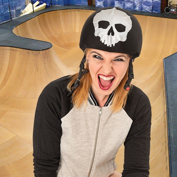 Reflective Skull Halloween Costume Ski Helmet Cover for Snowboard Bike Cycling Riding Rafting Black White Color Uni Size Etsy