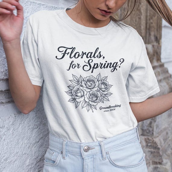 Florals for Spring? Groundbreaking | The Devil Wears Prada Heavy Cotton Graphic Tee Unisex