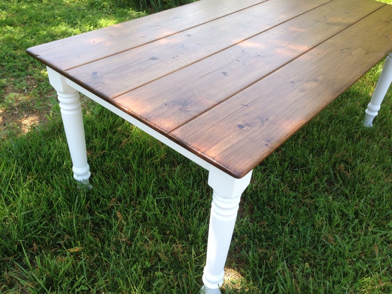 Farm Table Dining Table White Farmhouse Table Etsy