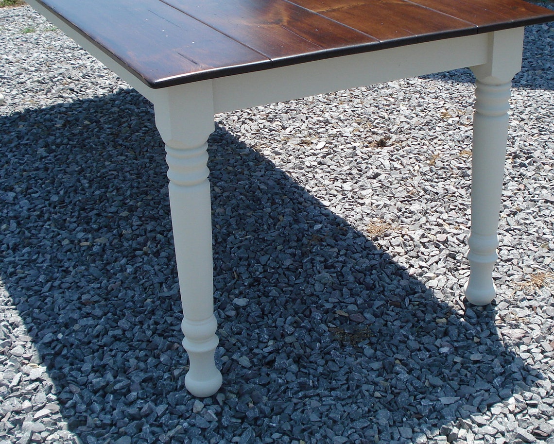 White Farm Tables Handmade Farm Table Farm Style Kitchen Etsy