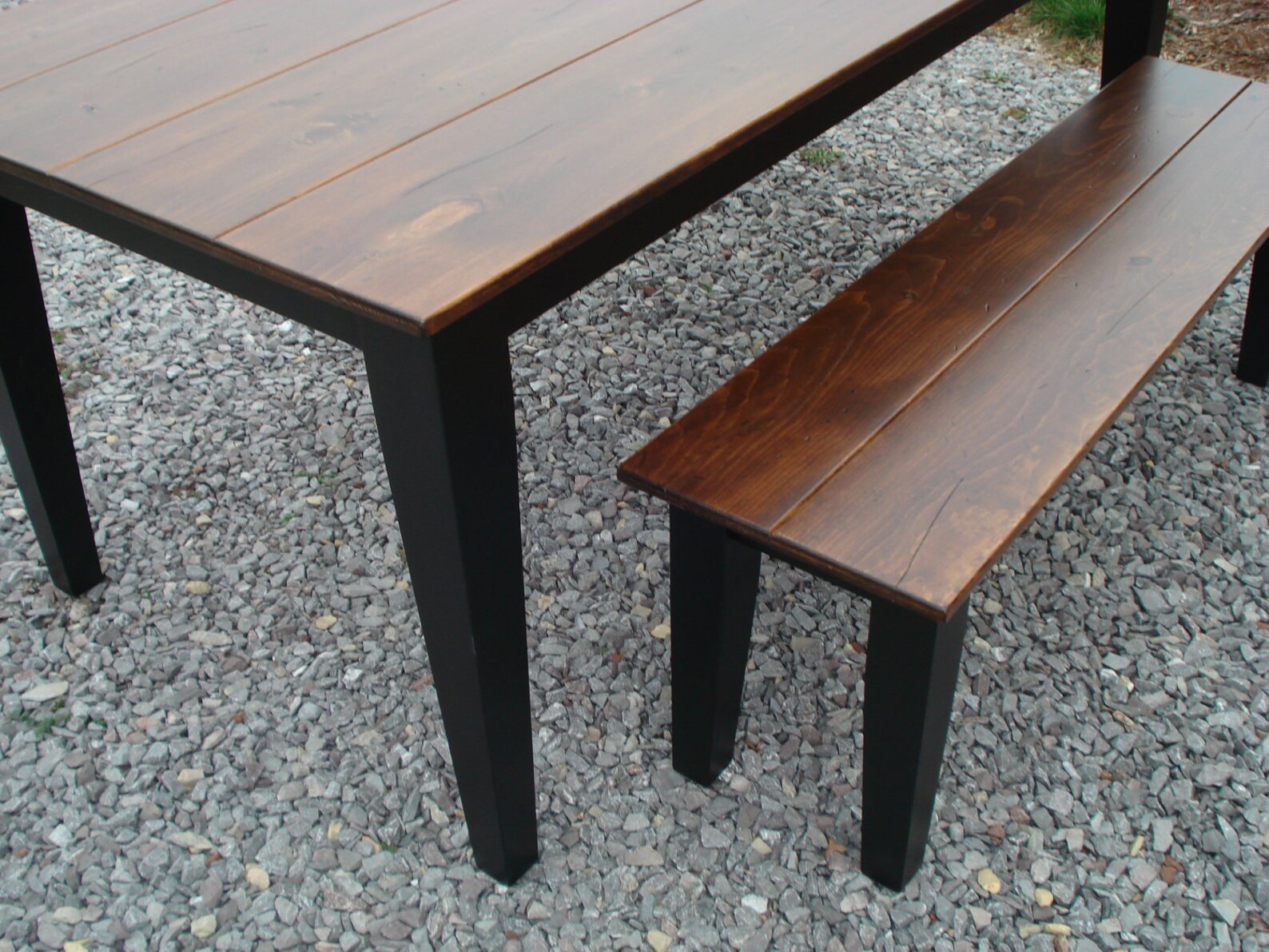 Black Dining Tables Rustic Kitchen tables Solid Wood tables Etsy