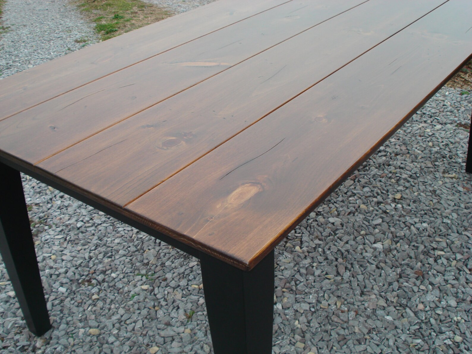 Black Dining Tables Rustic Kitchen tables Solid Wood tables | Etsy