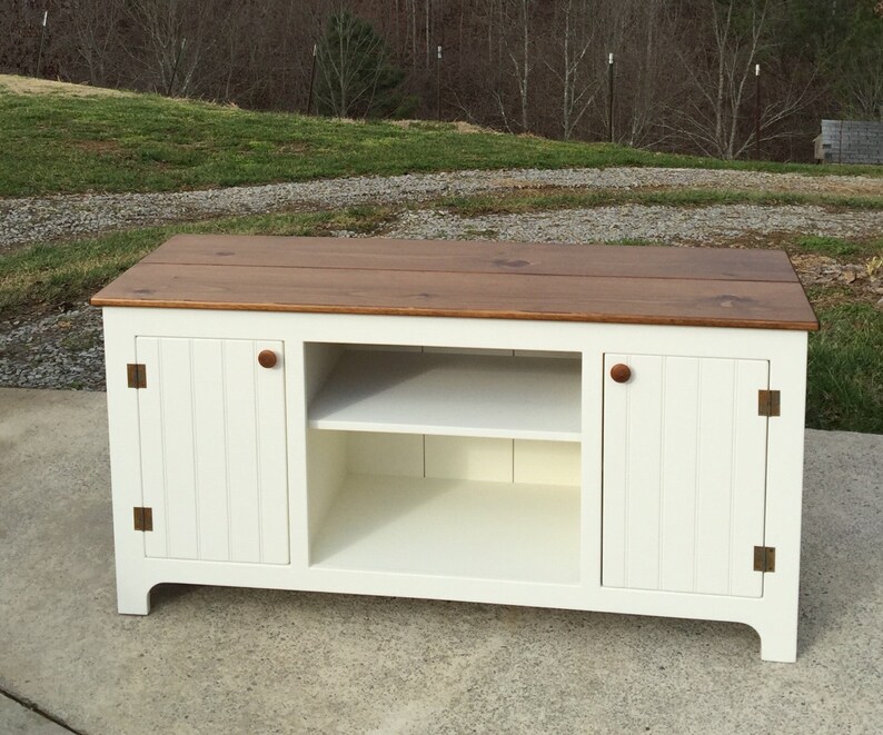 Creamy Media Console Custom TV Stand Etsy
