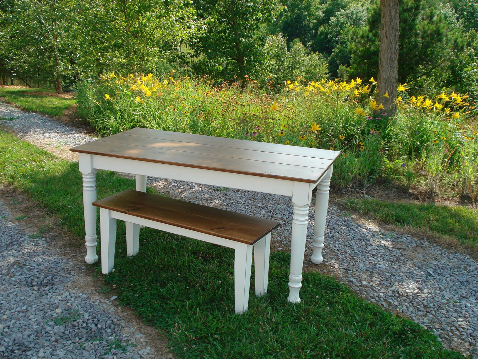 White Rustic Farm Tables Etsy Farm Dining Tables Kitchen Etsy