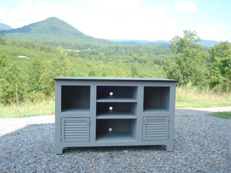 Entertainment Console Etsy TV Stands Media Console Rustic Etsy
