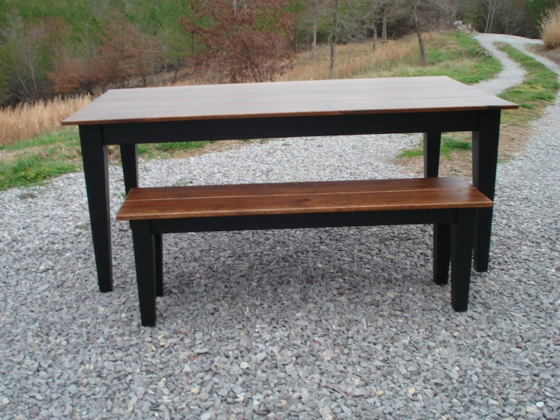 Black Dining Tables Rustic Kitchen tables Solid Wood tables Etsy
