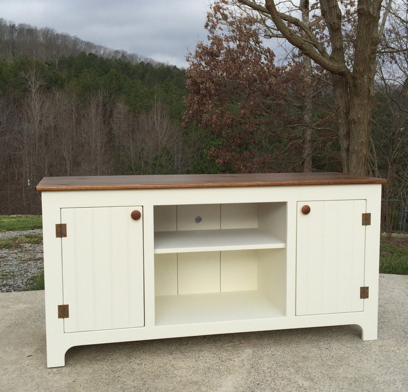Creamy Media Console Custom TV Stand Etsy