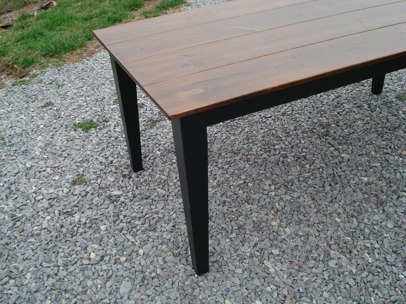 Black Dining Tables Rustic Kitchen tables Solid Wood tables Etsy