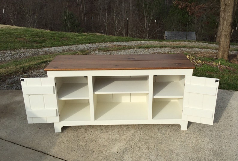 Creamy Media Console Custom TV Stand Etsy