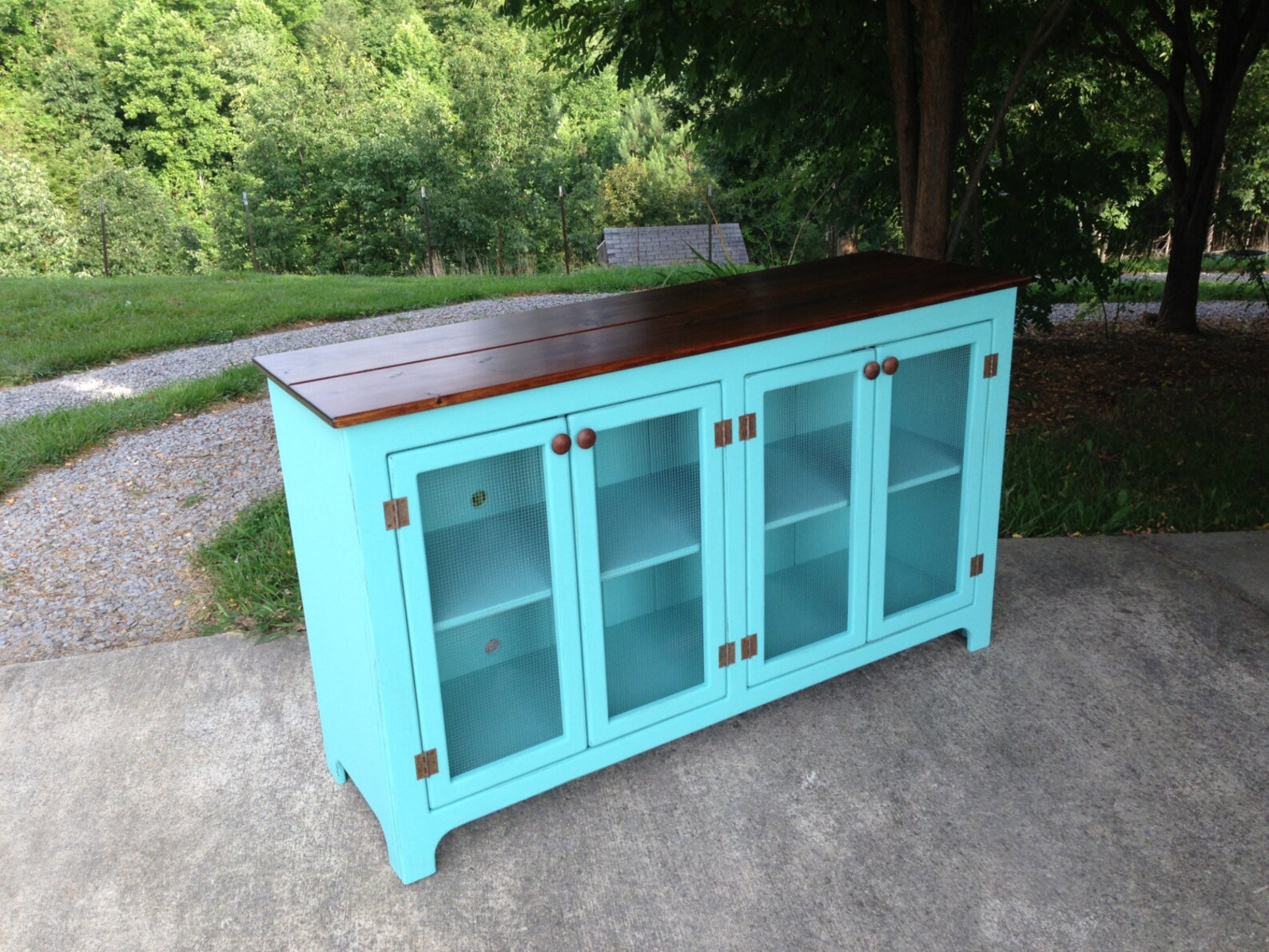 Media Centers Distressed Media Console Rustic TV Cabinet | Etsy