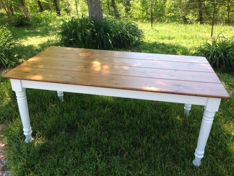 Farm Table Dining Table White Farmhouse Table Etsy