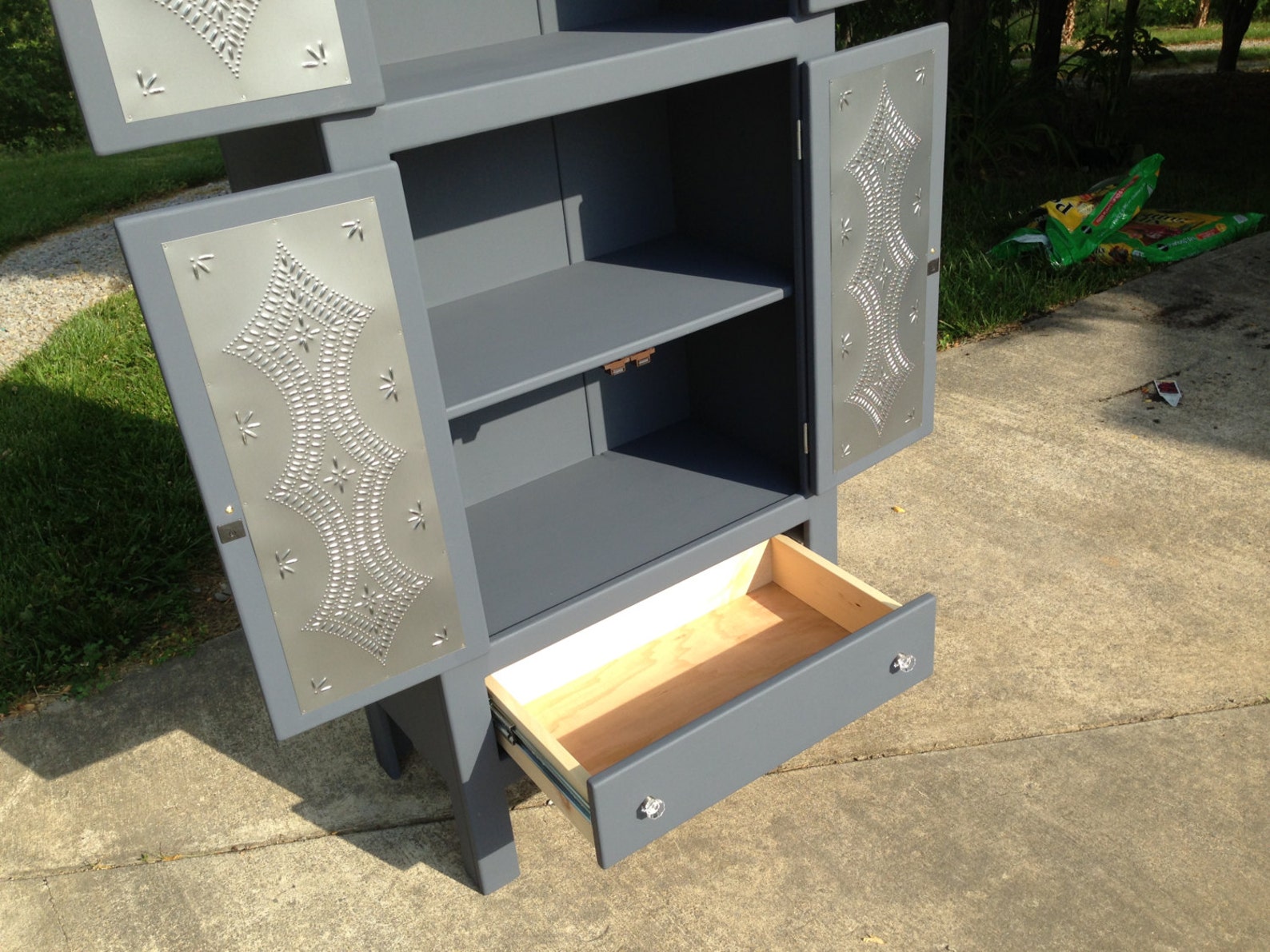 Sideboard Pie Safe Buffet Pantry Storage Storage Ideas Etsy