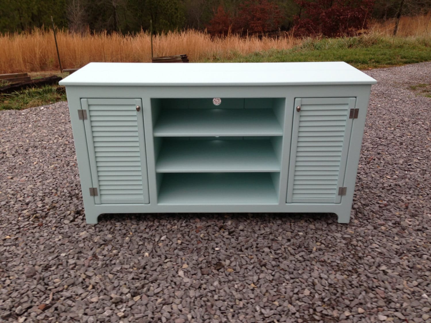 Soporte de TV pintado soporte de TV rústico consola de | Etsy