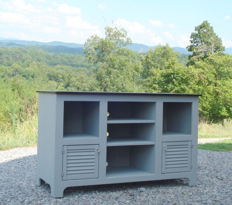 Entertainment Console Etsy TV Stands Media Console Rustic Etsy