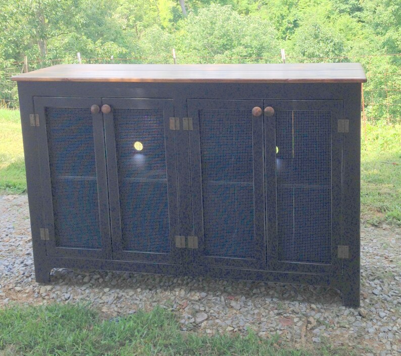 Rustic Media Black Media Stand Black Media Console Etsy