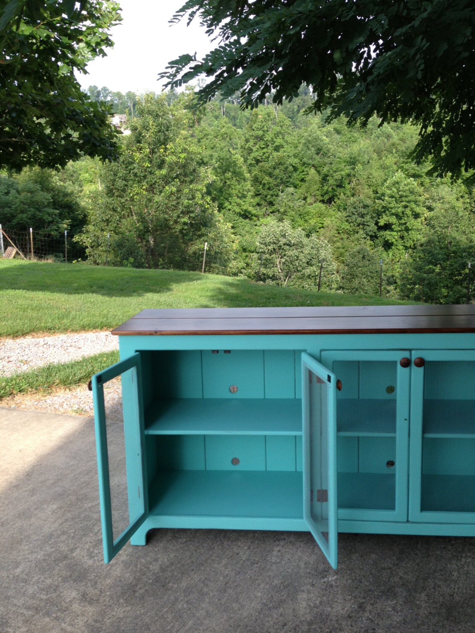 Media Centers Distressed Media Console Rustic TV Cabinet | Etsy