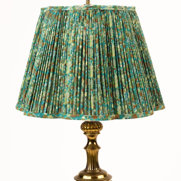 Garden Camo Handmade Ruched Lamp Shade