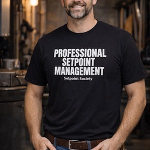 HVAC技術者Tシャツ | プロフェッショナル設定点管理作業服