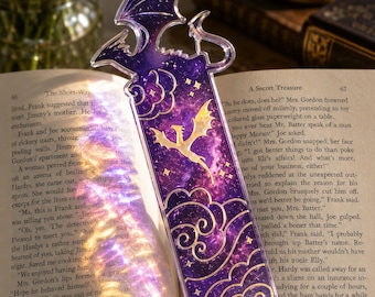Dragon Bookmark Suncatcher, Magical Book Lover Gift