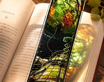 Stained Glass Home Of Astrophage Sci Fi Bookmark, Project Hail Mary Acrylic Bookmark Suncatcher