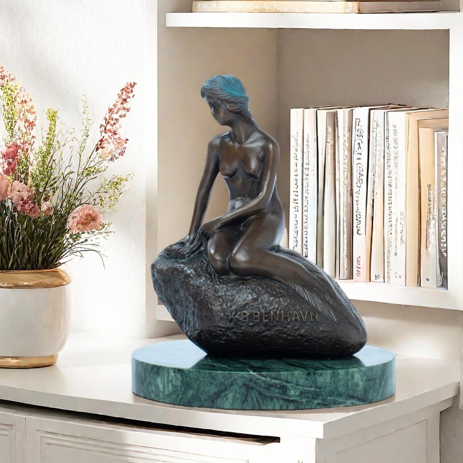 Little mermaid figurine copenhagen - Etsy 日本
