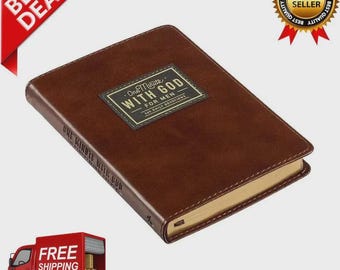 One Minute with God for Men 365 Devotions Brown Study Guide Book