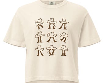 Frauen Boot Scootin 'T-Shirt | Vintage Western Cowboy Grafik | Komfortfarben | Retro Rodeo Shirt