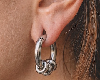 Grube ciężarki do kolczyków, stalowy wskaźnik ciężarków do kolczyków, duży wskaźnik do kolczyków