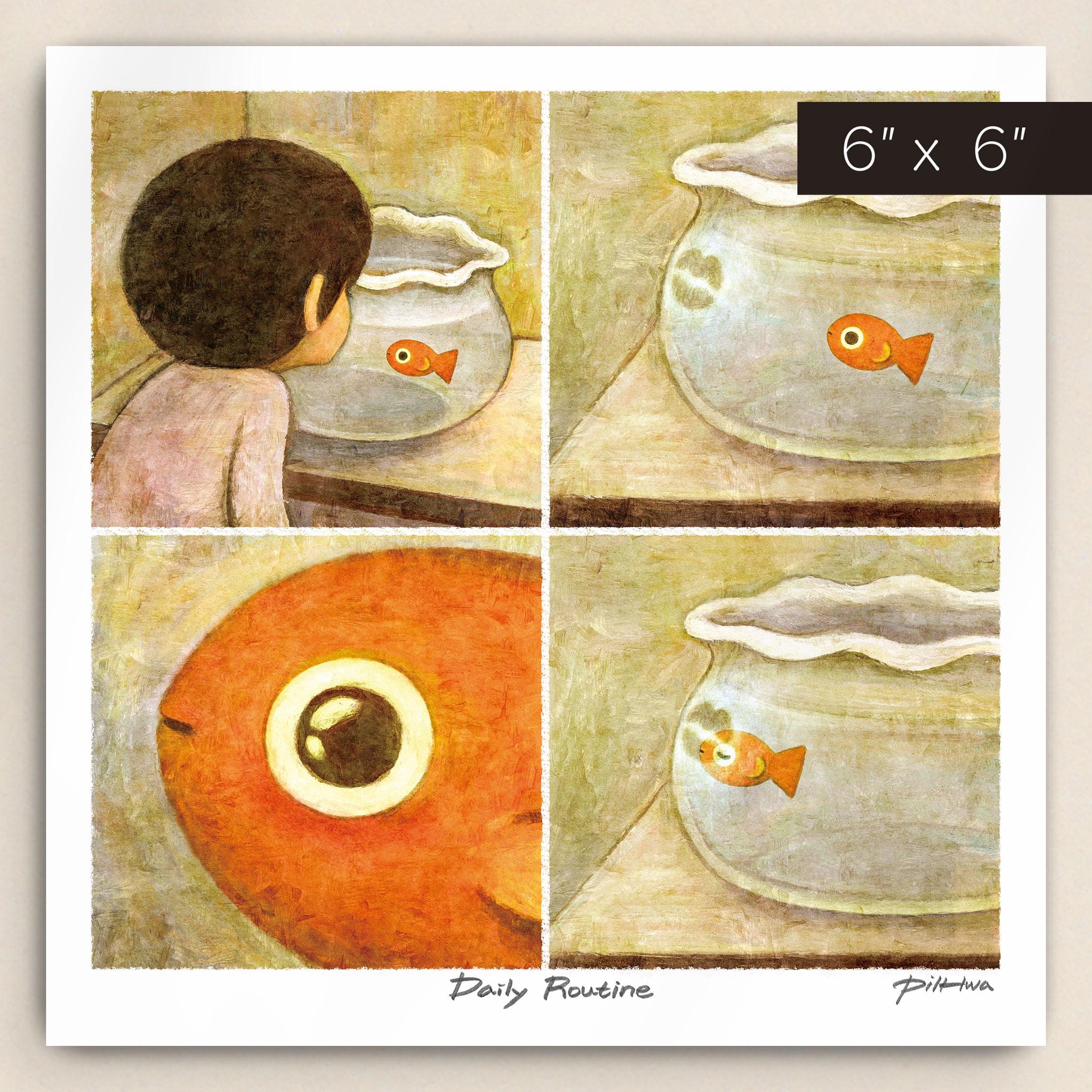 Daily Routine Drawings Hand Drawings Daily Routine - Art Print - Etsy