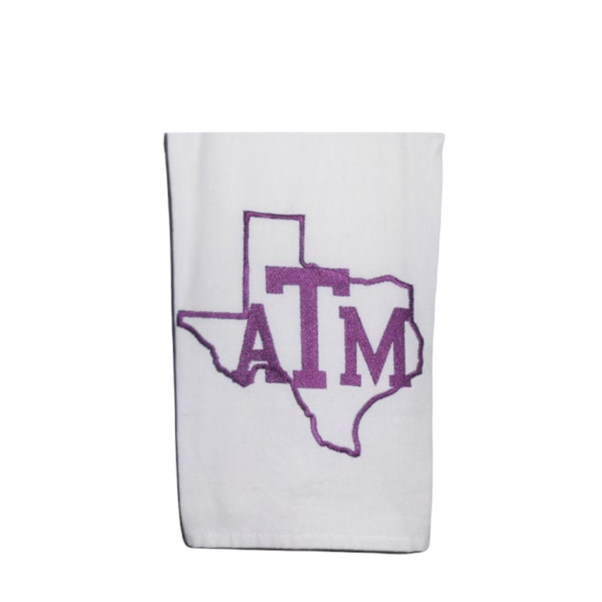 Linens Tea Towel Aggie Decor Kitchen Decor Embroidered  Kitchen Towel with Texas Map and T A&M